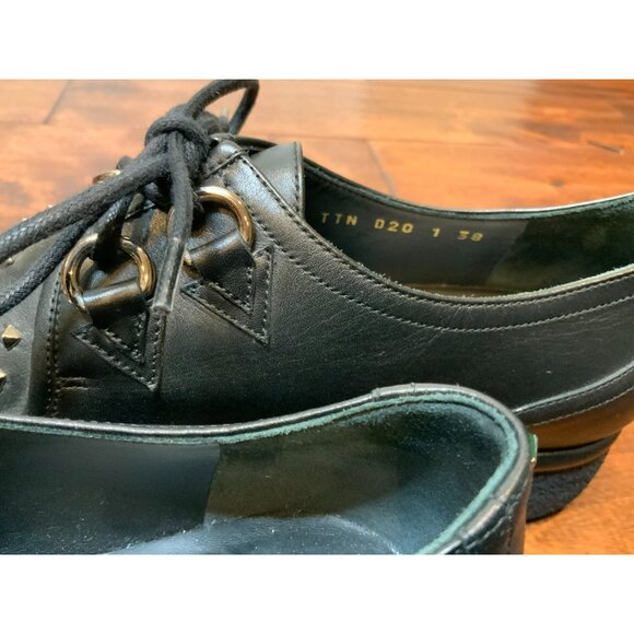 Valentino Black Leather Rockstub Platform Loafers NEW $995, Size 38 (EU) 8 (US) - Picture 6 of 10